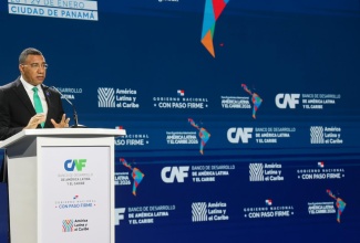 Prime Minister, Dr. the Most Hon. Andrew Holness, addresses the International Economic Forum, Latin America and the Caribbean 2026, in Panama, on January 28.

