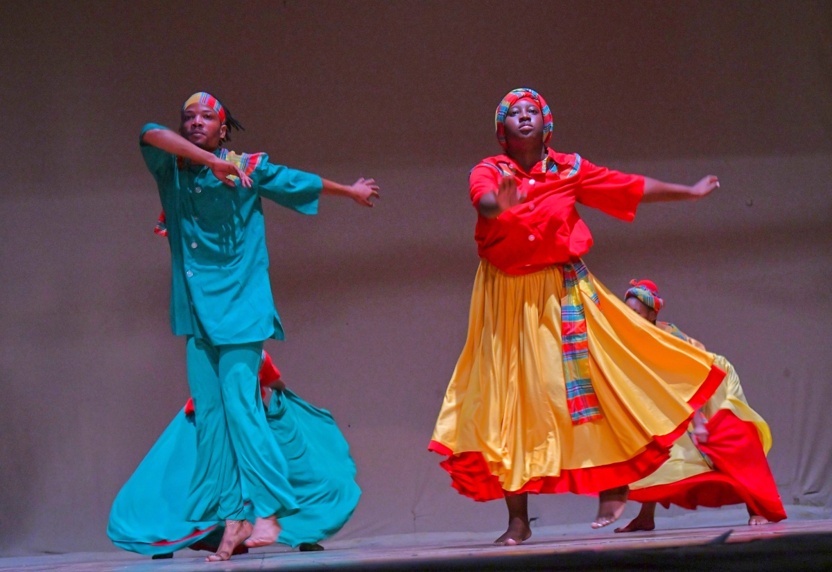 The Tivoli Dance Troupe performs at the presentation ceremony for the 2025 Marcus Garvey Award for Excellence in the Performing Arts, held at the Little Theatre in Kingston.

