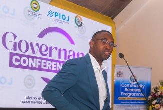 Executive Director of the Social Development Commission (SDC), Omar Frith, addresses the SDC’s Greater St. Catherine Governance Conference on Wednesday (January 21) at the Caymanas Golf Club.

