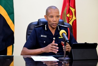 Commissioner of the Jamaica Fire Brigade (JFB), Stewart Beckford, speaking to JIS News in a recent interview. 

