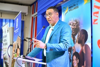 Prime Minister, Dr. the Most Hon. Andrew Holness, delivers the keynote address at a ceremony to officially open the new Parent Overnight Suite at the Bustamante Hospital for Children in Kingston, on January 31.

