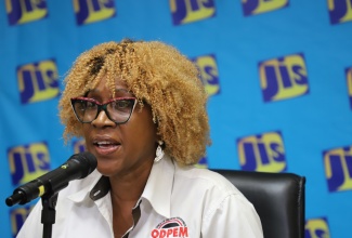 Information Officer, Office of Disaster Preparedness and Emergency Management (ODPEM), Joyce Reynolds Robinson, provides an overview of the