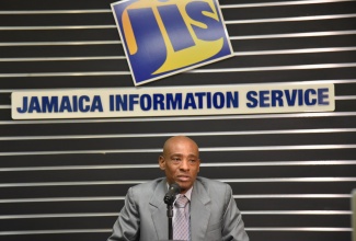 Chief Executive Officer of the Kingston Public Hospital (KPH), Barrington Graham, addresses a Jamaica Information Service (JIS) ‘Think Tank’ on the planned year of activities commemorating the institution’s 250th anniversary.

