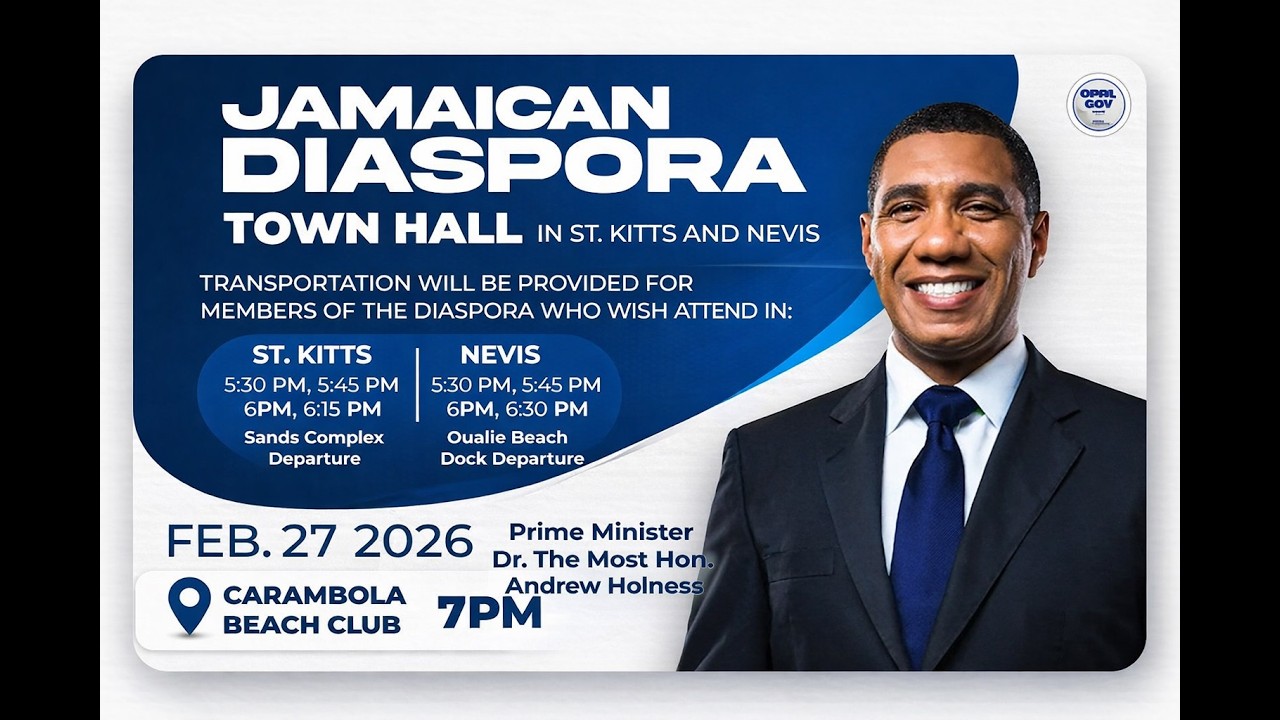 JISTV | Jamaican Diaspora Town Hall in St. Kitts and Nevis