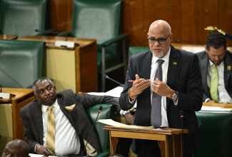 Government Senator, Keith Duncan, making his contribution to the Appropriation Act 2026 debate in the Senate on March 27.

