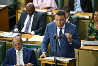 Prime Minister, Dr. the Most Hon. Andrew Holness, delivers his 2026/27 Budget Debate presentation in the House of Representatives on March 19.

