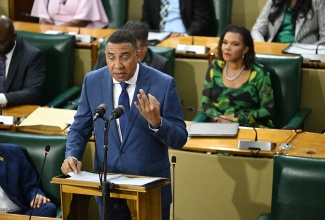 Prime Minister, Dr. the Most. Hon. Andrew Holness, delivers his contribution to the 2026/27 Budget Debate in the House of Representatives, on Thursday (March 19).


