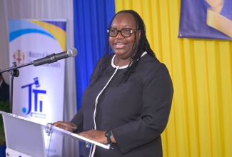 Director of Public Prosecutions, Claudette Thompson, delivering the keynote address at the Ministry of Justice and Constitutional Affairs and the Justice Training Institute’s Graduation Ceremony for the 2025/26 class, held at the Summit in New Kingston on Thursday (March 26).
