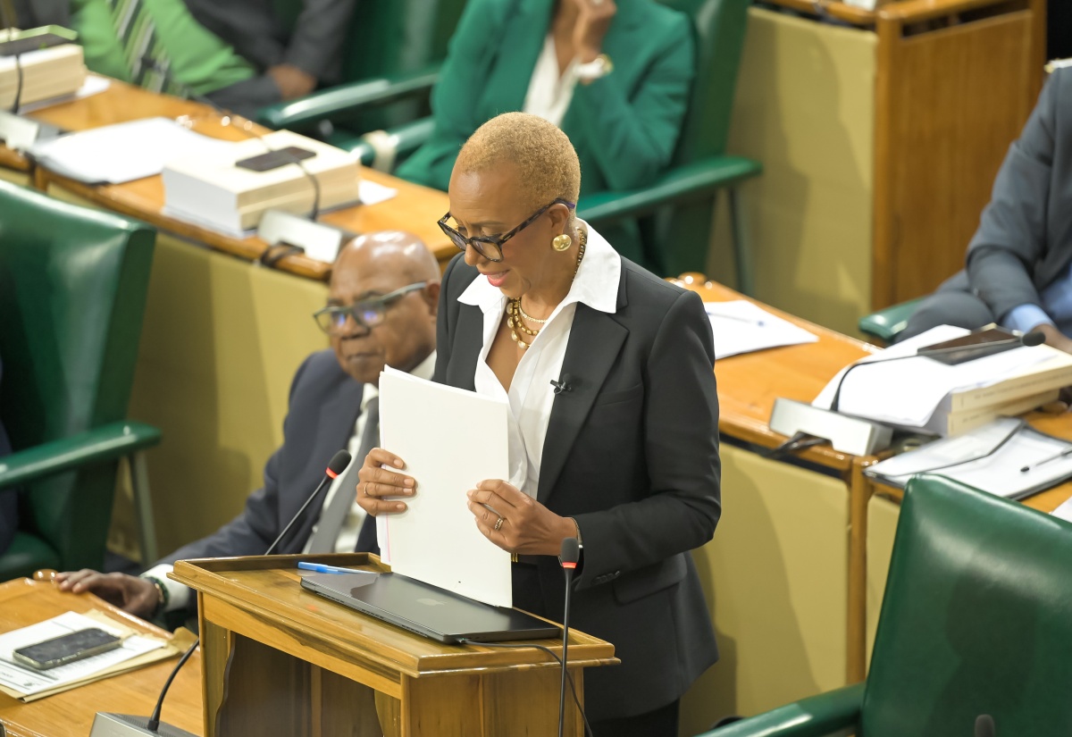 Minister of Finance and the Public Service, Hon. Fayval Williams opens the 2026/27 Budget Debate in the House of Representatives on Tuesday (March 10).

