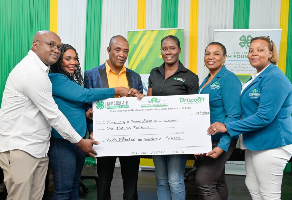 Jamaica 4-H Foundation Receives $1M To Support Hurricane-Affected Youth Farmers
