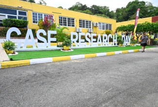 Sign displaying Research Day 2026 at the College of Agriculture, Science and Education (CASE) in Portland on March 2026.
