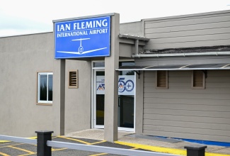 The Ian Fleming International Airport in St. Mary.

