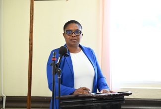 Medical Officer of Health for Portland, Dr Sharon Lewis, speaks during the Portland Municipal Corporation