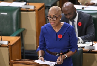 Minister of Finance and the Public Service, Hon. Fayval Williams.