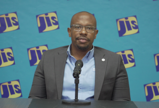 Incorporated Master Builders Association (IMAJ) President, Richard Mullings, addresses a recent Jamaica Information Service (JIS) ‘Think Tank’.