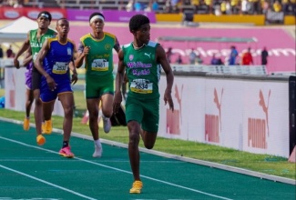 Athletes compete in the 800-metre class one event, at the 2025 Inter-Secondary Schools Association (ISSA) GraceKennedy Boys and Girls