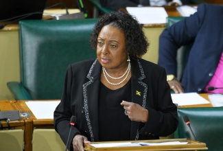 Minister of Culture, Gender, Entertainment and Sport, Hon. Olivia Grange.

