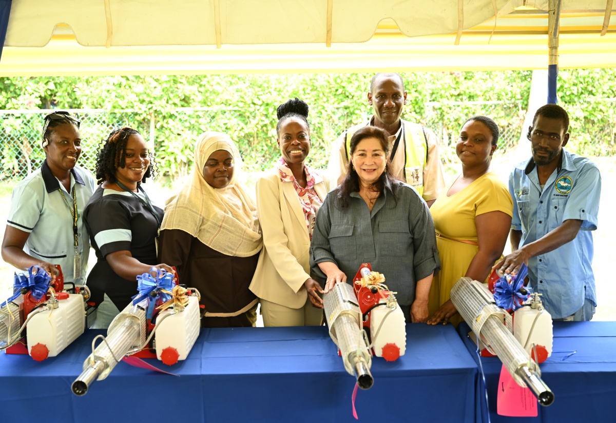 NERHA Hands Over 12 Fogging Machines To Three Parish Health Departments