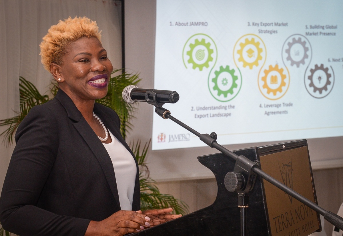 Vice President of Exports at Jamaica Promotions Corporation (JAMPRO), Sonja Linton.