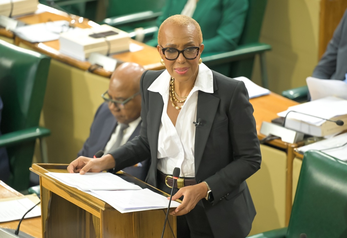 Minister of Finance and the Public Service, Hon. Fayval Williams, addresses the opening of the 2026/27 Budget Debate in the House of Representatives today (March 10).

