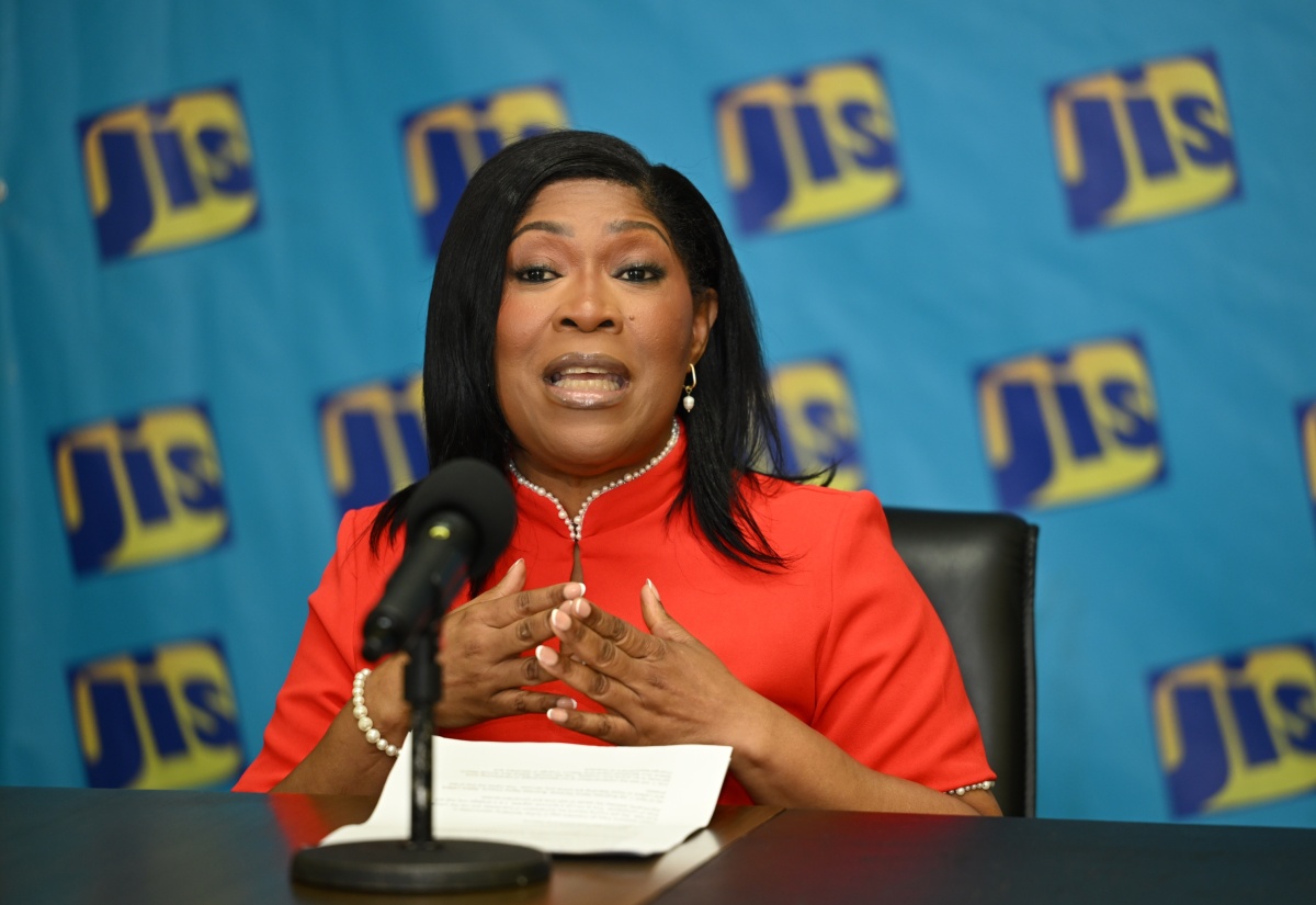 Chief Executive Officer and Registrar of the Companies Office of Jamaica, Shellie Leon, speaks at a recent JIS 