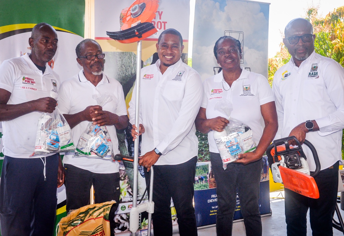 Trained Cocoa Farmers Receive Seeds and Tools