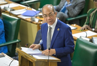Deputy Prime Minister and Minister of National Security and Peace, Hon. Dr. Horace Chang, opens the 2026/27 Sectoral Debate in the House of Representatives on Tuesday (April 21).