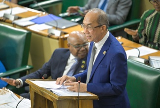 Minister of National Security and Peace, Hon. Dr. Horace Chang, opens the 2026/27 Sectoral Debate in the House of Representatives on Tuesday (April 21).
