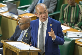 Minister of National Security and Peace, Hon. Dr. Horace Chang, opens the 2026/2027 Sectoral Debate in the House of Representatives on April 21.