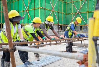 Work on the Boundbrook Urban Centre project in Port Antonio, Portland, is actively progressing as observed during a tour of the site on April 14.