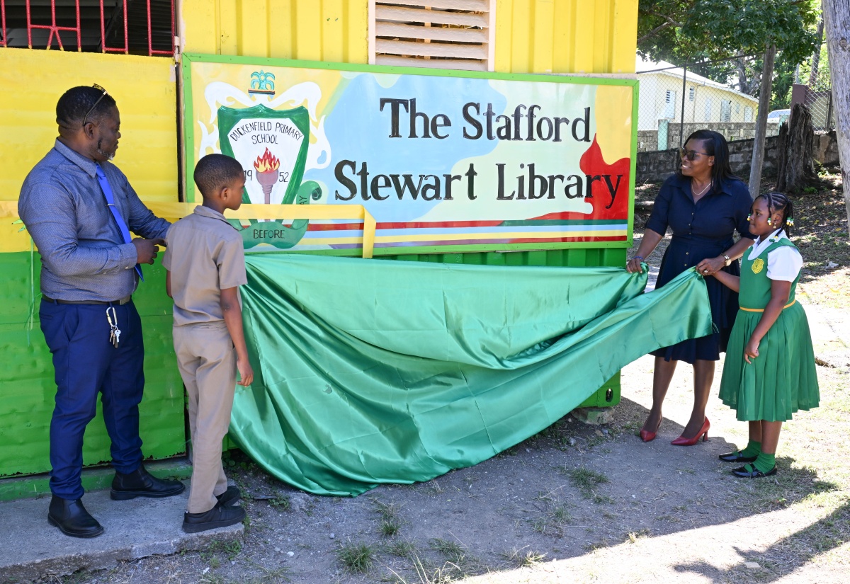 New Library Opened At Duckenfield Primary School In St. Thomas