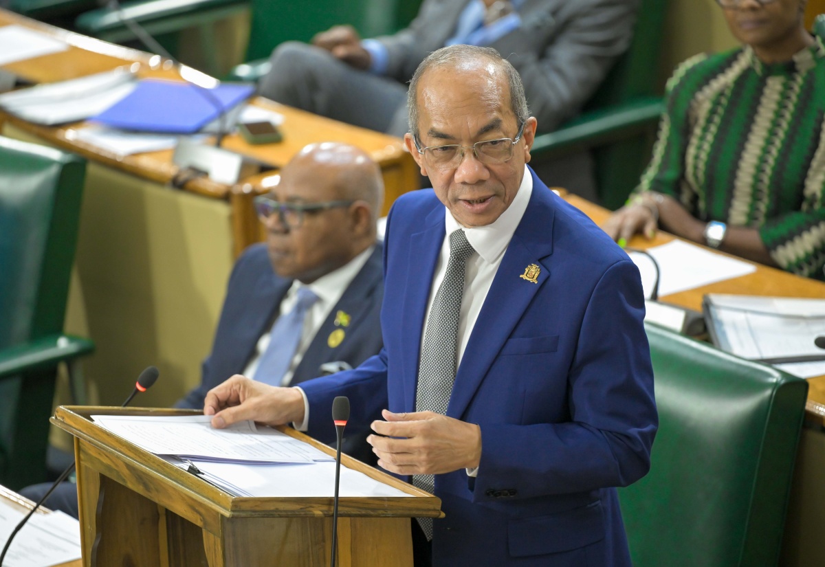 Minister of National Security and Peace, Hon. Dr. Horace Chang, opens the 2026/27 Sectoral Debate in the House of Representatives on April 21.
