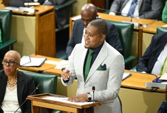 Minister of Agriculture, Fisheries and Mining, Hon. Floyd Green, makes his presentation in the 2026/2027 Sectoral Debate in the House of Representatives on Wednesday (May 13).
