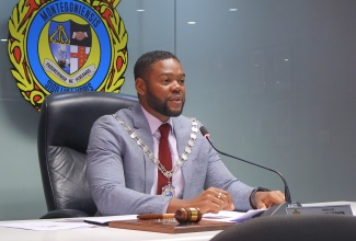 Mayor of Montego Bay, Councillor Richard Vernon, addresses the St. James Municipal Corporation