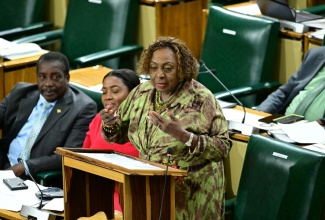 Minister of Culture, Gender, Entertainment and Sport, Hon. Olivia Grange