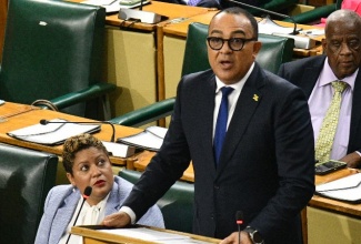 Minister of Health and Wellness, Dr. the Hon. Christopher Tufton, makes his contribution to the 2026/27 Sectoral Debate in the House of Representatives on May 12.