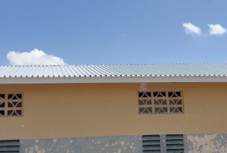 The repaired roof of Anchovy Primary School in St. James, completed by the National Education Trust (NET) following Hurricane Melissa.
