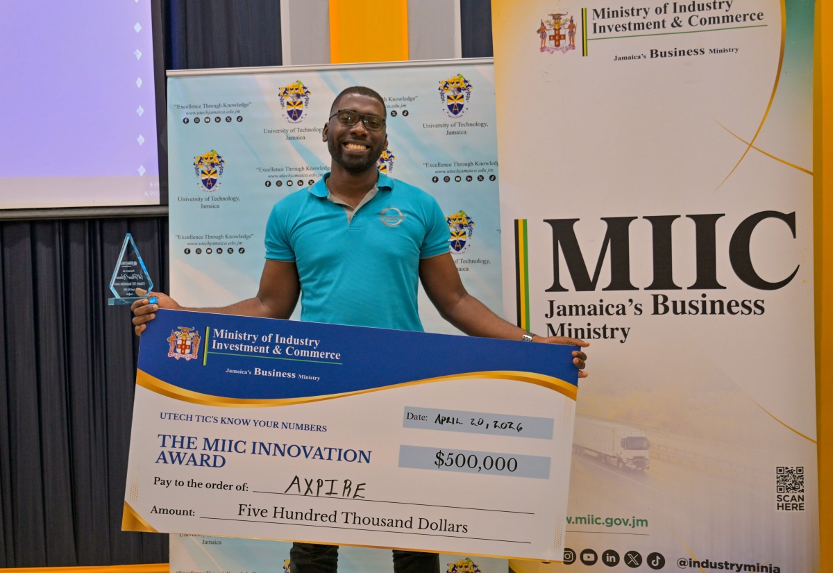 Winner of UTECH/Industry Ministry Competition Wants to Improve Customer Service