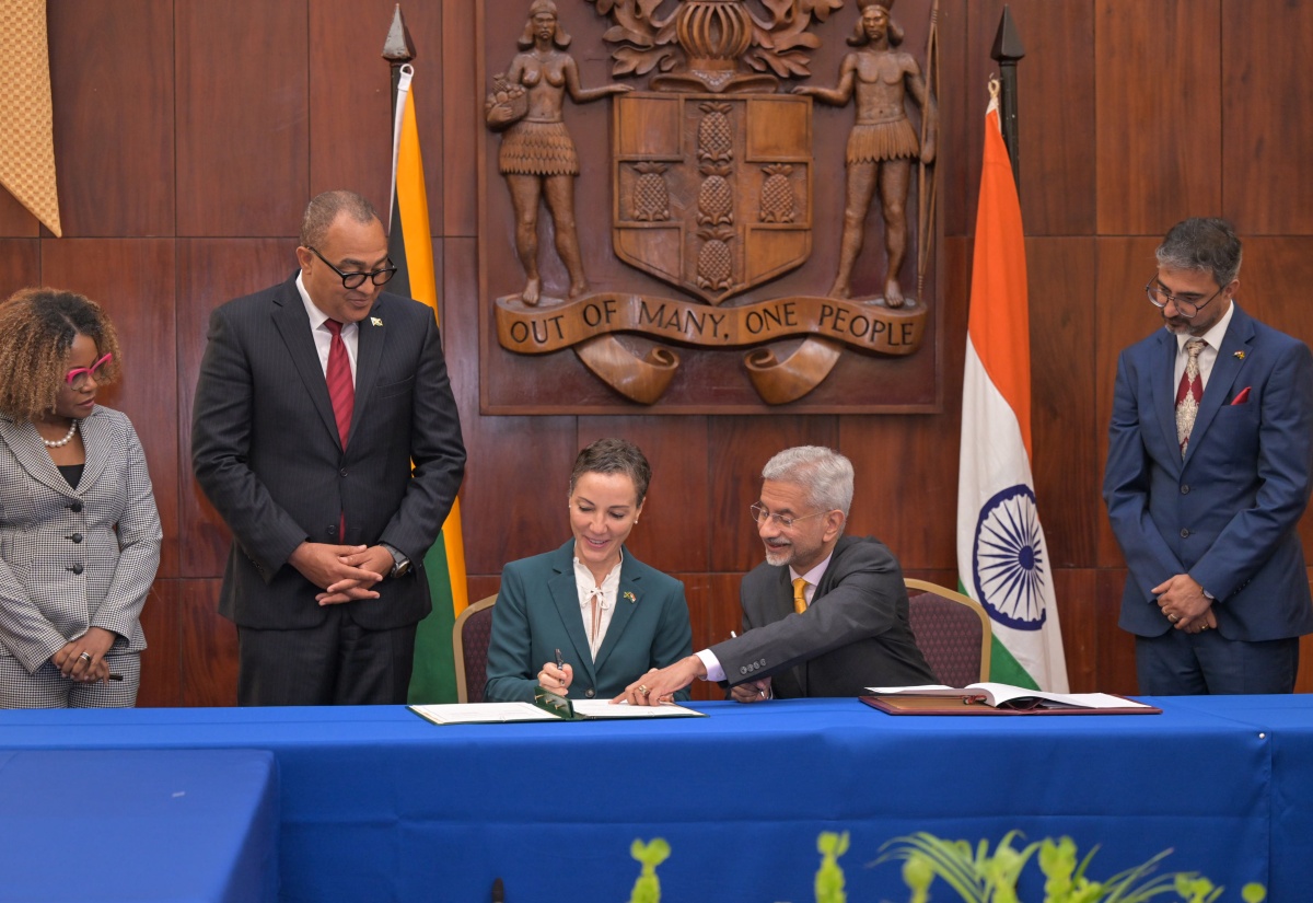 Jamaica and India Sign MOUs to Facilitate Bilateral Cooperation In Various Fields