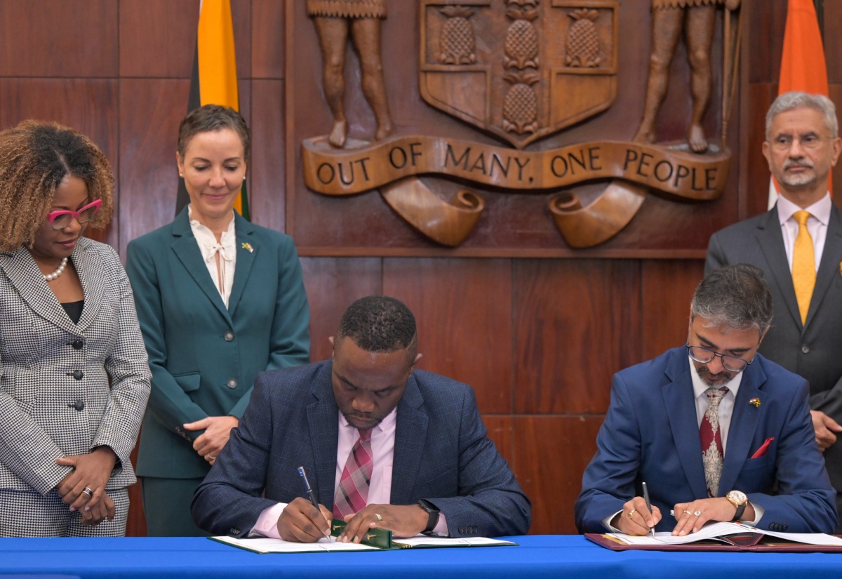 Jamaica and India Sign MOUs to Facilitate Bilateral Cooperation In Various Fields