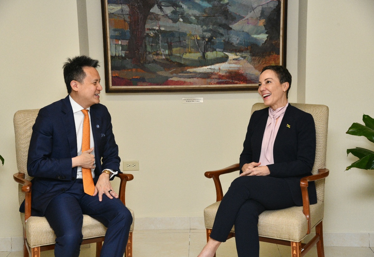 PHOTOS: Minister Johnson Smith Receives Courtesy Call from WIPO Director General