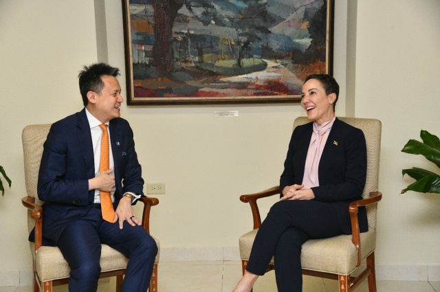 PHOTOS: Minister Johnson Smith Receives Courtesy Call from WIPO Director General