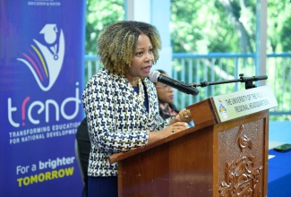 Minister of Education, Skills, Youth and Information, Senator Dr. the Hon. Dana Morris Dixon. 
