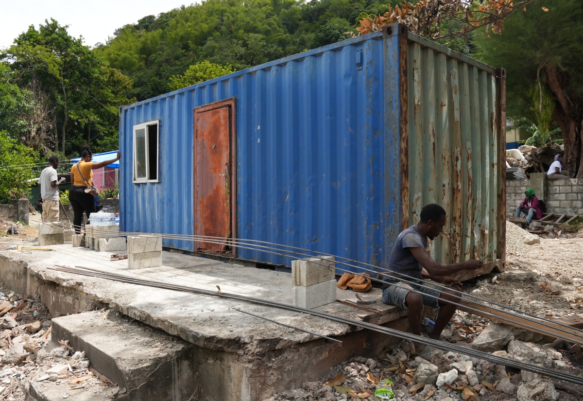 The container that will become the new Cedar Valley post office was placed in location on Labour Day, May 25.
