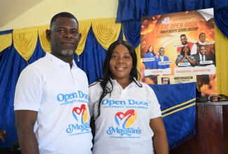 Co-founders of Moyston's Life Changing Powerhouse, Kenroy Moyston and Melaine Moyston, who are staging a benefit gospel concert in support of the 'Open Door University Scholarship', an initiative designed to assist students pursuing a university education.

