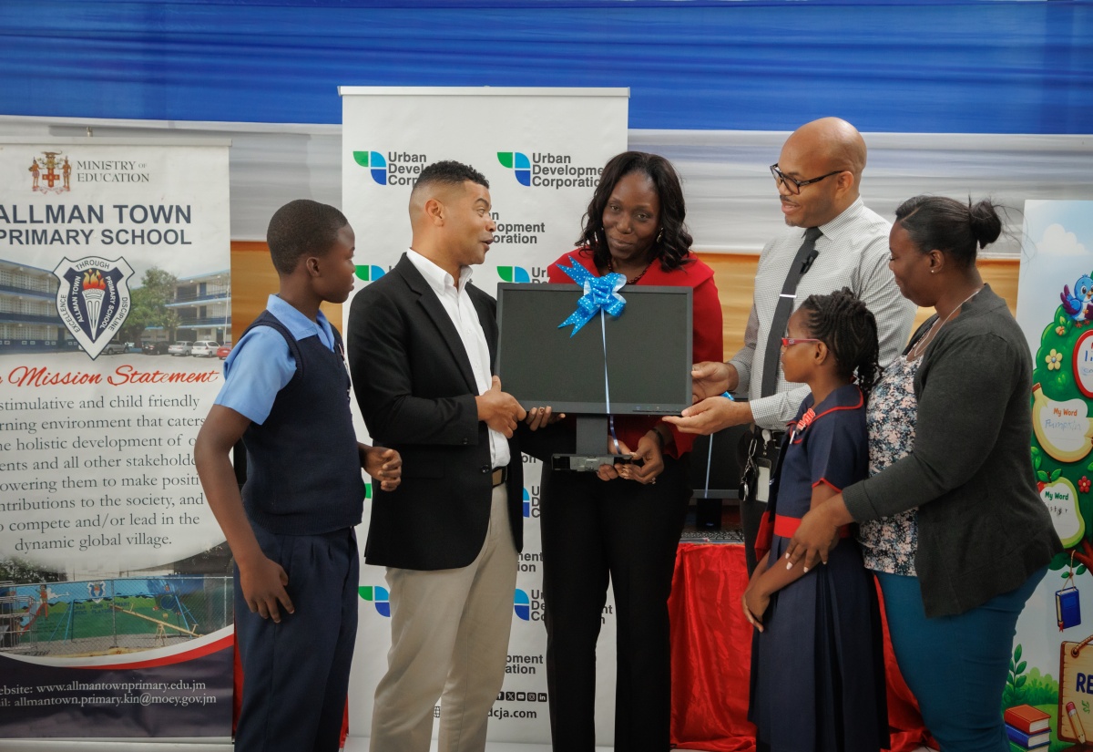 PHOTO: UDC Donates Computer Equipment to Allman Town Primary