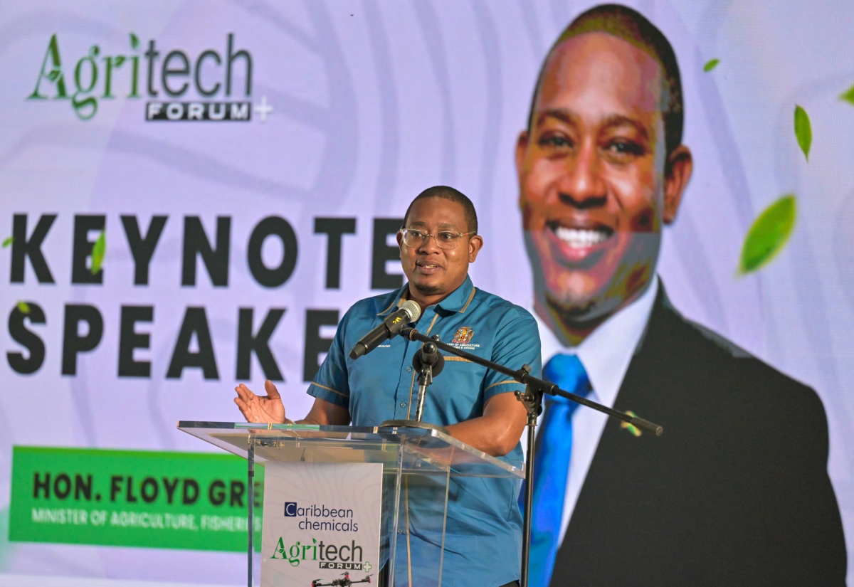 (Profit 1) Minister of Agriculture, Fisheries and Mining, Hon. Floyd Green, delivers the keynote address at the Caribbean Chemicals Forum 2026 on Wednesday (April 29), at the Kendal Camp and Conference Centre in Manchester.