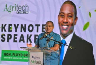 (Profit 1) Minister of Agriculture, Fisheries and Mining, Hon. Floyd Green, delivers the keynote address at the Caribbean Chemicals Forum 2026 on Wednesday (April 29), at the Kendal Camp and Conference Centre in Manchester.