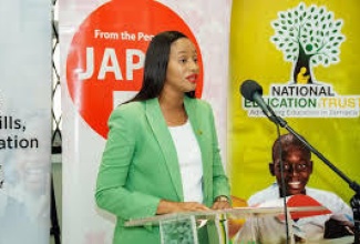 State Minister for Education, Skills, Youth and Information, Hon. Rhoda Moy Crawford.