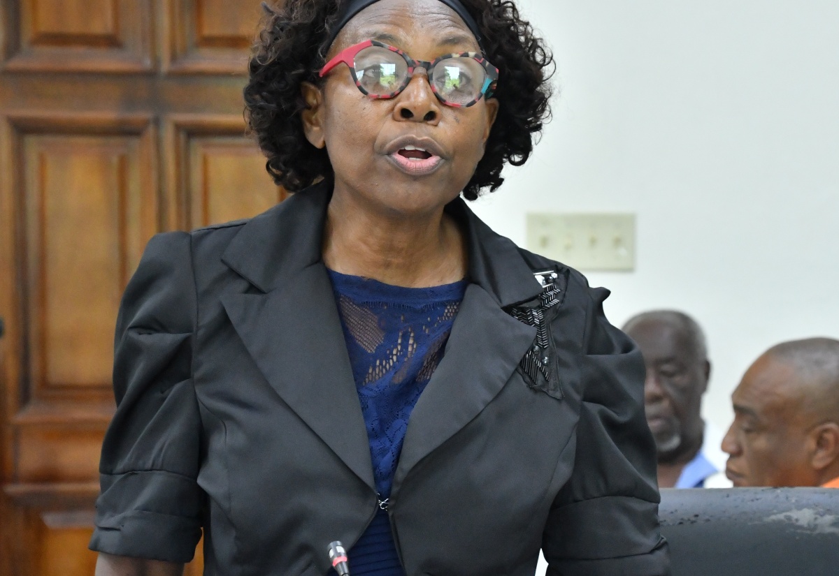 Medical Officer of Health for Westmoreland, Dr. Marcia Graham, presents her report during the Westmoreland Municipal Corporation